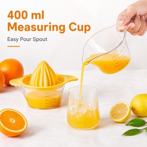 Plastic Manual Citrus Juicer Squeezer with Measuring Cup Vegetable <b>Tools</b> Dishwasher Safe Easy Clean <b>Kitchen</b> <b>Tool</b> - Product Image 3