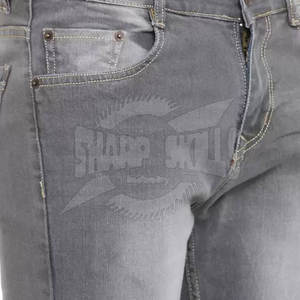 Los pantalones vaqueros informales de calidad superior para hombre más vendidos, estilo recto ligero con logotipo de cintura artesanal de alta calidad, a la venta - Product Image 2