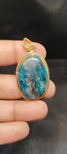 Colgante de Latón Natural Apetitte, Colgante de Joyería Azul - Product Image 4