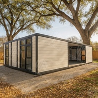 Maisons préfabriquées EPS pliables à toit plat Maison en conteneur moderne de grande surface Résistance au vent et aux tremblements de terre Maison modulaire étendue