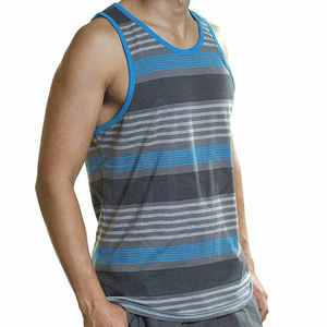 Vêtements de sport légers pour hommes, débardeurs sur mesure, col rond, respirant, tricoté, technique de lavage, logos personnalisés, haute qualité - Product Image 4