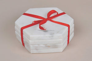 Sous-verres classiques écologiques carrés en marbre de qualité supérieure pour le service et la salle à manger au prix de gros - Product Image 4