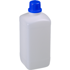 ขวดพลาสติกทรงสี่เหลี่ยมสำหรับห้องปฏิบัติการของบริษัทเบิร์กเล จำกัด พร้อมด้ามจับตามหลักสรีรศาสตร์และดีไซน์คอขวดแคบเพื่อการใช้งานที่ง่ายดาย - Product Image 1