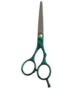 Repose-doigt réglable 5.5 \ "Ciseaux de salon en acier inoxydable avec poignée enduite de papier Ciseaux de coiffeur pour la coupe de cheveux - Product Image 6