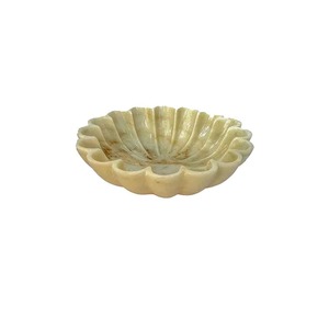 Bol de service en marbre au design classique fait à la main simple avec une pièce unique revêtue d'un design exceptionnel à très bon prix - Product Image 3