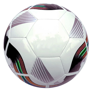 Ballon de football en PU durable et écologique cousu à la machine, taille 5, pour l'entraînement des équipes juniors, les événements scolaires en plein air, niveau débutant - Product Image 1