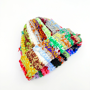 หมวกบีนนี่ถักโครเชต์สำหรับผู้หญิงแฟชั่นใหม่หมวกฤดูหนาวผ้าแจ็คการ์ดงานแฮนด์เมด2025แฟชั่นใหม่2025 - Product Image 3