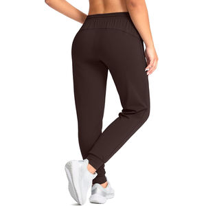 Conjunto deportivo unisex transpirable color marrón, pantalones jogger suaves como la mantequilla, ropa deportiva ligera, elástica y cómoda, pantalones deportivos casuales. - Product Image 6