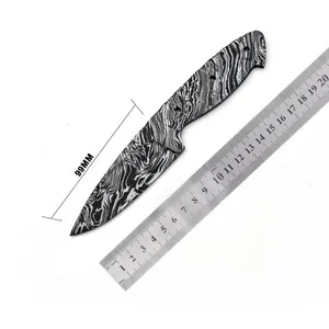 ナイフを作るためのブランクブレードを卸売価格で新着ダマスカス鋼ブランクブレードナイフ手作りブランクブレード