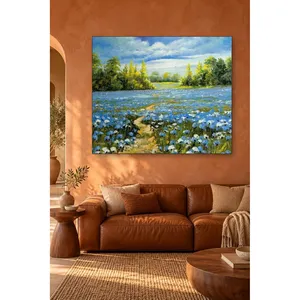 Impression sur toile Fida Path Through Blue Wildflowers - Product Image 4