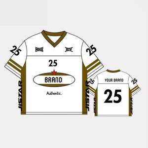 T-shirts à col en V en polyester 100% pour hommes personnalisés | Vêtements de sport imprimés par sublimation avec motif coupe ample - Product Image 3