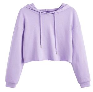 Sudadera Corta Personalizada para Mujer, Sudadera Informal con Capucha, Sudadera Corta Holgada, Sudadera Corta Extra Grande para Mujer, Teñida de Marrón - Product Image 6