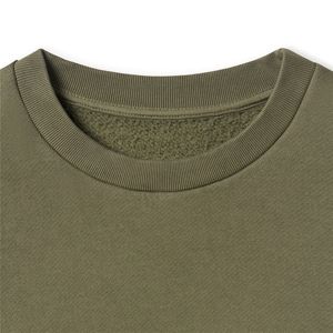 Sweat-shirt blanc surdimensionné Sweat à col rond d'hiver Sweat-shirt à col rond doublé Sherpa Sweat-shirt pour homme unisexe Pull-over Jumper - Product Image 3