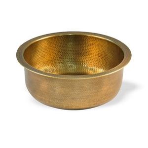 Bol de pédicure en cuivre patiné vert pour accessoires personnels, bol de pédicure relaxant pour les pieds en cuivre de qualité supérieure - Product Image 6