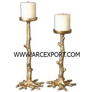 Bougeoir en cuivre antique en forme de pilier, nouveau design, décoration de luxe, bougeoir de la meilleure qualité à prix raisonnable en provenance d'Inde - Product Image 6