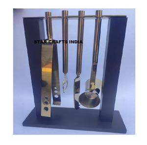 Tige de haute qualité conçue poignée ensemble de couverts en acier inoxydable miroir matériau inoxydable Durable repas quotidien Occasions spéciales - Product Image 4