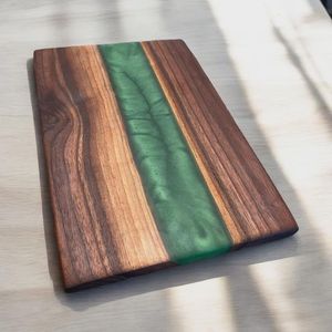 Meilleure conception de planche à découper en bois d'acacia et blocs à découper en bois de résine artisanat de haute qualité pour la cuisine à domicile directement en Inde - Product Image 6