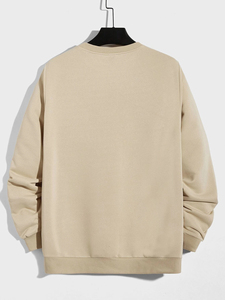 Sudadera de Algodón Extra Grande Personalizada, Estilo Vintage Lavado, Cuello Redondo, Logotipo Personalizado, Sudadera de Alta Calidad para Hombre - Product Image 5