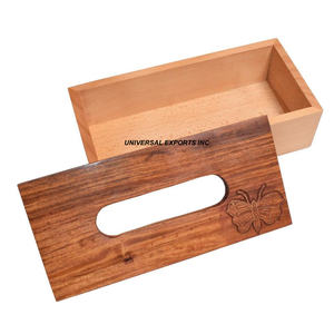 Boîte à mouchoirs fantaisie en bois de qualité supérieure faite à la main Designer vente en gros de luxe nouvelle vaisselle boîte à mouchoirs - Product Image 5