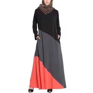 Abaya Gaya Baru Sederhana Manik-manik Depan Terbuka Dubai Abaya Elegan Wanita Gaun Kaftan Mewah Afrika Pakaian Jubah Online