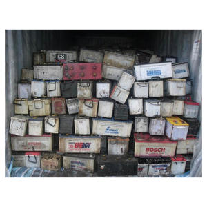 Chatarra de baterías de plomo-ácido drenadas, chatarra de baterías de coche usadas para reciclaje de plomo, suministro a granel en contenedores para fundidoras - Product Image 1