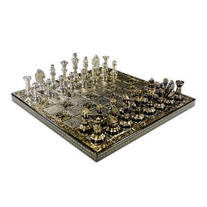 Collectible Premium Metal Brass Made Chess Board Game Set Brass Chess Set Box Packing Antique Showpiece Decorative <b>Gift</b> Item - Product Image 6