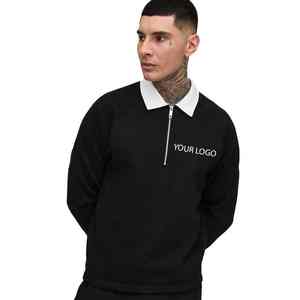 Sweat-shirt polo Lauren décontracté pour homme, en maille tricotée, doublé polaire, grande taille, motif à pois, respirant, 100 % coton, été 2025 - Product Image 4