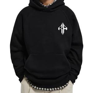 เสื้อฮู้ดแบบสวมหัวของผู้ชายใหม่ผ้าคอตตอน100% สกรีนผ้าไหมวัสดุผ้าคอตตอนคุณภาพสูงออกแบบโลโก้ได้ตามต้องการ - Product Image 4