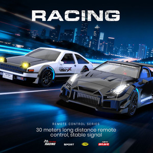 Auto RC in <span class=keywords><strong>Scala</strong></span> 1/43 Micro 4WD con Sterzo di Precisione Completamente Proporzionale ad Alta Velocità con Luci LED Mini Veicolo da Corsa Telecomandato - Product Image 4