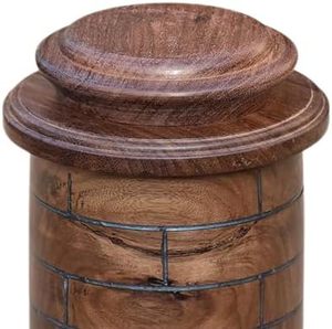 Resin Urn Wood Adults <b>for</b> <b>Ashes</b> Funeral Burial Lid Pet <b>Keepsakes</b> <b>for</b> Human Memorial Creative Urn Decorative - Product Image 3