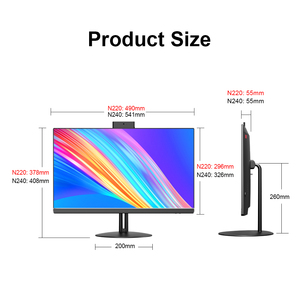 Top người bán 23.8 inch LCD All-in-One văn phòng Barebone PC với Intel i5 Core Bộ vi xử lý 8GB DDR4 RAM 256GB SSD máy ảnh để sử dụng nhà - Product Image 2