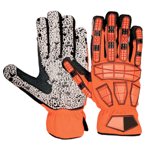 ถุงมือยางสังเคราะห์ทนทานต่อการฉีกขาดเหมาะสำหรับงานเชื่อมรักษาความปลอดภัยผ้าฝ้าย - Product Image 1