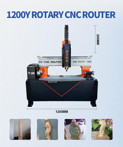 Độ chính xác cao <span class=keywords><strong>ROTARY</strong></span> <span class=keywords><strong>CNC</strong></span> <span class=keywords><strong>Router</strong></span> cho kim loại gỗ đầu duy nhất hình Trụ máy - Product Image 2