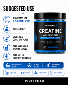 Caramelle Gommose Pre-Allenamento con Creatina per Adulti, Integratore per Crescita Muscolare ed Energia, 120 Pezzi, 1-2 al <span class=keywords><strong>Giorno</strong></span> - Product Image 5