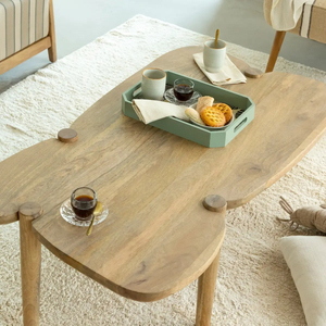 <strong>Modern</strong> Flower Coffee <strong>Tables</strong> Restaurant Set Commercial Furniture Blue Ocean Brand Living Room Durable High-Density Hotel School - Product Image 5