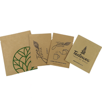 Kantong Kertas Kraft Segel Panas Khusus Mini Biodegradable untuk Pengemasan Kopi Teh Tablet Bubuk