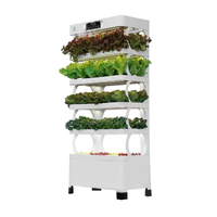 Système hydroponique à mini-tour verticale intérieure intelligente Pots de fleurs et jardinières à LED pour la maison et le jardin