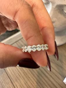 แหวนเพชรสำหรับผู้หญิงที่สง่างามเครื่องประดับที่ดีสำหรับการหมั้นและงานแต่งงานแหวนเจ้าสาวออกแบบรูปไข่ - Product Image 3