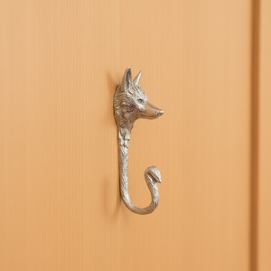 Modern horse shape wall hook in polished <b>silver</b> finish decorative animal coat hanger for home entryway bedroom decor - Product Image 4