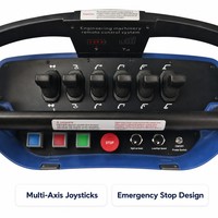 Télécommande radio industrielle sans fil pour grue, 6 joysticks, 12V 24V, portée 500M, pour kit de vanne hydraulique de grue de camion