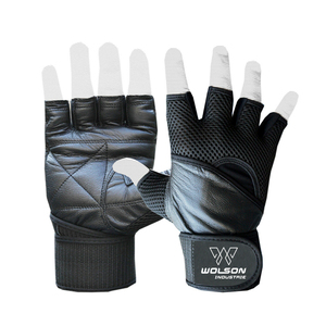 Gants de fitness en cuir personnalisés Gants de gymnastique respirants pour l'entraînement d'haltérophilie et l'entraînement sportif Guantes Para Gimnasio - Product Image 4