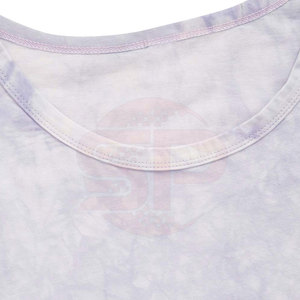 2024 gran oferta mejor diseño mujeres Crop Top Camisetas cuello redondo liso en blanco diseño personalizado mujeres camisetas - Product Image 3