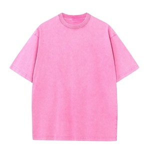 T-shirts en coton épais 100 %, séchage rapide, coupe ample, effet délavé, personnalisables, pour hommes, style vintage, surdimensionnés, 2026 - Product Image 3
