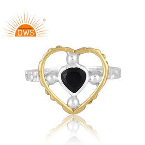 Best Design Sterling Silver Natural <b>Black</b> Onyx Gemstone <b>Ring</b> Custom Jewelry For <b>Women</b> Gift For Her - Product Image 3