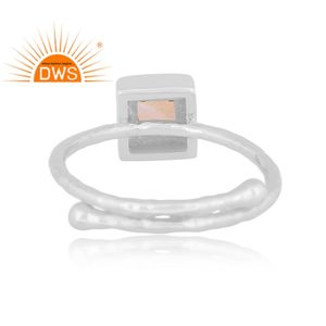 แหวนอัญมณีซิทรีนธรรมชาติปรับได้ดีไซน์ใหม่ - Product Image 4