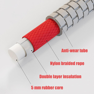 Cuerda de Saltar de 16 Pies de Largo para Niños y Adultos, Cuerda de Saltar Doble Ajustable con Cuerda Trenzada de Nailon de Alta Resistencia - Product Image 5
