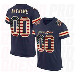 Maillot de football américain en stock, vêtements de sport de haute qualité, maillot d'équipe de club, maillot de match sur le terrain, logo personnalisé, nom, maillot en polyester et mesh - Product Image 3