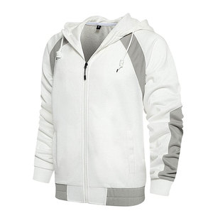 Survêtement en molleton de coton avec logo personnalisé noir blanc gris vêtements de sport unisexe course à pied entraînement jogging marque distributeur OEM bas prix - Product Image 3