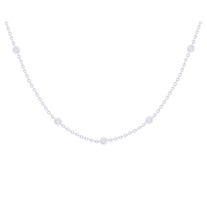 Rikhava colgante de diamante redondo con cadena, superventas, accesorios de moda para bodas, compromisos y fiestas - Product Image 3