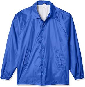 Custom <b>Red</b> Coaches Jackets Covered Button Men's Coaches Women's Fashion Color Coaches Jackets Nylon Made Waterproof Jacket - Product Image 4